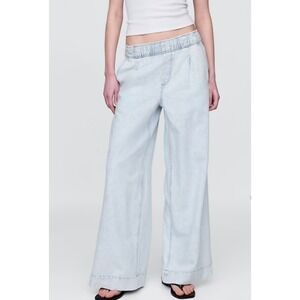 Gap Jeans Womens XXL 20 / 22 NEW  Extra Wide Leg Loose Baggy Fit Pull On Soft